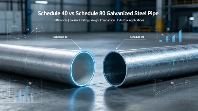Schedule 40 vs Schedule 80 Galvanized Steel Pipe Schedule 40 vs Schedule 80 Galvanized Steel Pipe